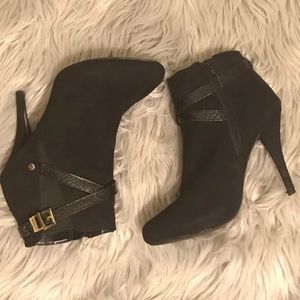 Black ankle booties